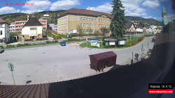 Střed obce Rokytnice nad Jizerou