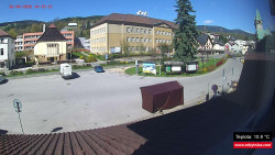 Střed obce Rokytnice nad Jizerou