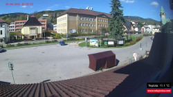 Střed obce Rokytnice nad Jizerou