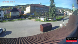 Střed obce Rokytnice nad Jizerou