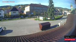 Střed obce Rokytnice nad Jizerou