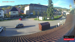 Střed obce Rokytnice nad Jizerou