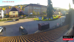 Střed obce Rokytnice nad Jizerou