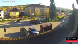 Střed obce Rokytnice nad Jizerou