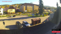 Střed obce Rokytnice nad Jizerou