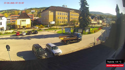 Střed obce Rokytnice nad Jizerou