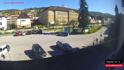 Střed obce Rokytnice nad Jizerou