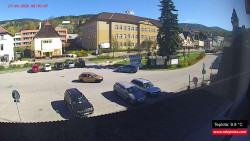 Střed obce Rokytnice nad Jizerou