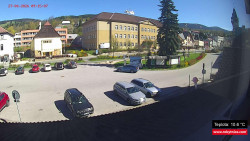 Střed obce Rokytnice nad Jizerou