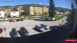 Střed obce Rokytnice nad Jizerou