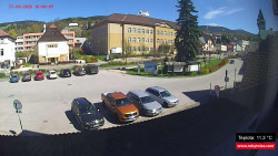 Střed obce Rokytnice nad Jizerou