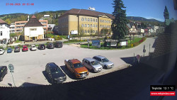 Střed obce Rokytnice nad Jizerou