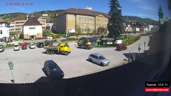 Střed obce Rokytnice nad Jizerou