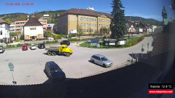 Střed obce Rokytnice nad Jizerou