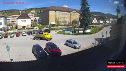 Střed obce Rokytnice nad Jizerou