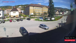 Střed obce Rokytnice nad Jizerou