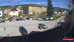 Střed obce Rokytnice nad Jizerou