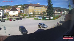 Střed obce Rokytnice nad Jizerou