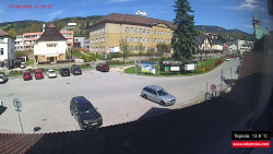 Střed obce Rokytnice nad Jizerou