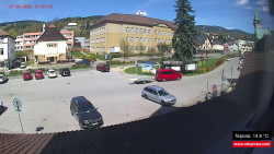 Střed obce Rokytnice nad Jizerou