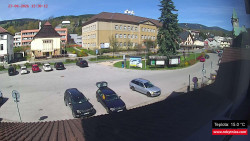 Střed obce Rokytnice nad Jizerou