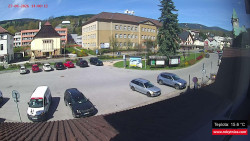 Střed obce Rokytnice nad Jizerou