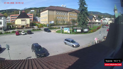 Střed obce Rokytnice nad Jizerou