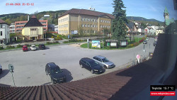 Střed obce Rokytnice nad Jizerou