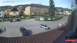 Střed obce Rokytnice nad Jizerou