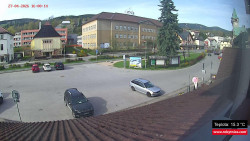 Střed obce Rokytnice nad Jizerou