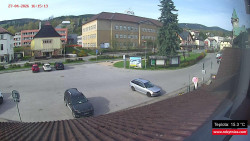 Střed obce Rokytnice nad Jizerou