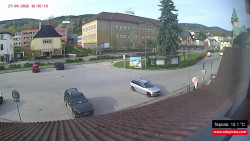 Střed obce Rokytnice nad Jizerou