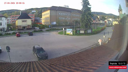 Střed obce Rokytnice nad Jizerou