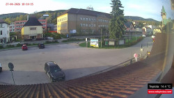 Střed obce Rokytnice nad Jizerou