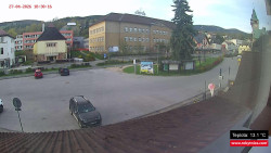 Střed obce Rokytnice nad Jizerou