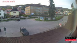 Střed obce Rokytnice nad Jizerou