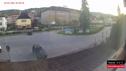 Střed obce Rokytnice nad Jizerou