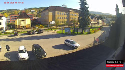 Střed obce Rokytnice nad Jizerou