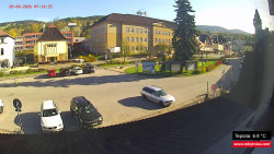 Střed obce Rokytnice nad Jizerou