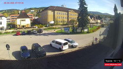 Střed obce Rokytnice nad Jizerou