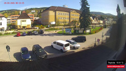 Střed obce Rokytnice nad Jizerou