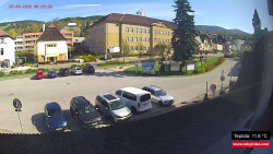 Střed obce Rokytnice nad Jizerou