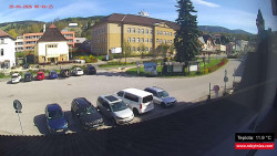 Střed obce Rokytnice nad Jizerou