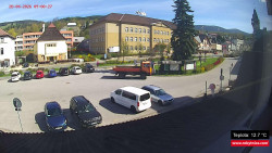 Střed obce Rokytnice nad Jizerou