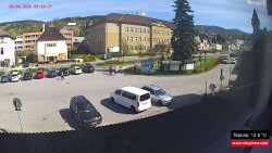 Střed obce Rokytnice nad Jizerou