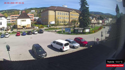 Střed obce Rokytnice nad Jizerou