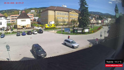 Střed obce Rokytnice nad Jizerou