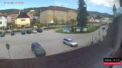 Střed obce Rokytnice nad Jizerou