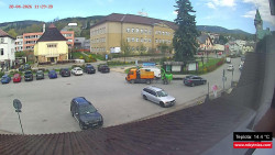 Střed obce Rokytnice nad Jizerou