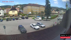 Střed obce Rokytnice nad Jizerou